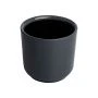 Горшок цветочный 1,5л 13,5*13см пластик ДЕЛЬТА с вкладкой антрацит (12)