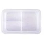 Контейнер пищевой 1л 20,1*13,1*6,4см пластик Экстра лок Bright с разделителями (12)