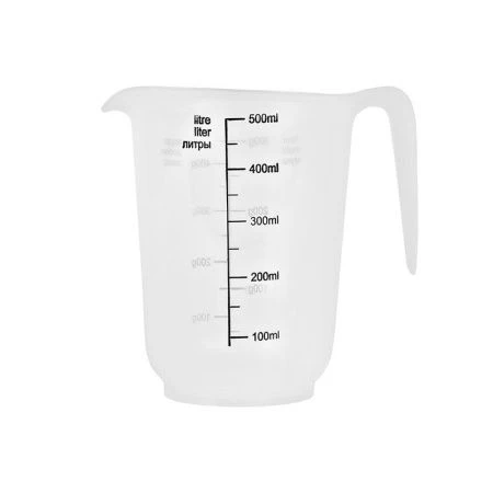 Мерный кувшин 500мл пластик натуральный (24)