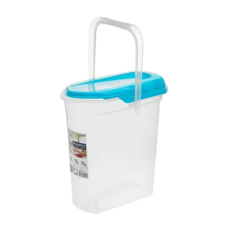 Контейнер для стирального порошка 6л бирюзовый (14)