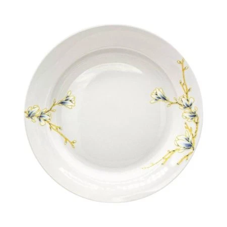 Тарелка мелкая 24см фарфор МАГНОЛИЯ гладкий край (20)