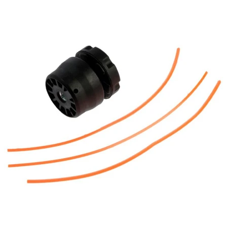 Катушка для триммера ручная, леска пластик 1,2-3мм, М10*1.25мм левая резьба (50)