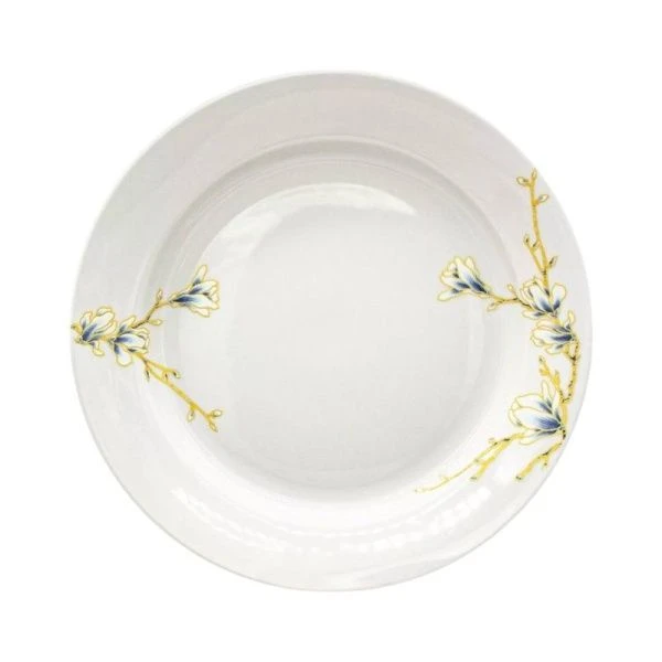 Тарелка мелкая 24см фарфор МАГНОЛИЯ гладкий край (20)