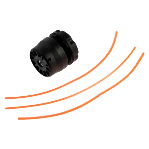 Катушка для триммера ручная, леска пластик 1,2-3мм, М10*1.25мм левая резьба (50)