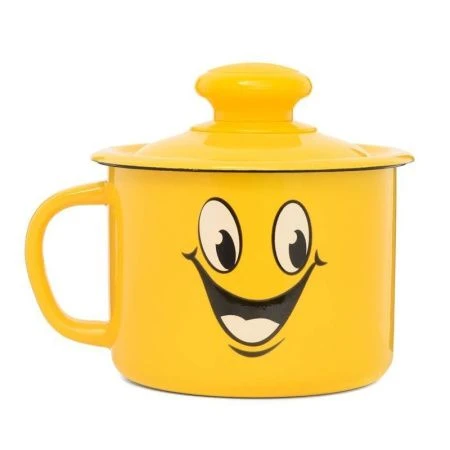 Кружка 1л эмаль УЛЫБКА с крышкой (8) Кружка 1л эмаль УЛЫБКА с крышкой (8)