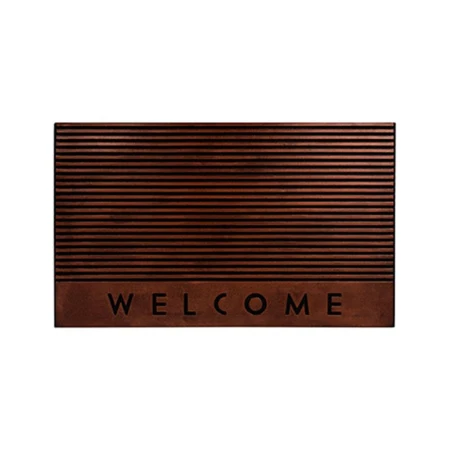 Коврик придверный 45*75см резина Welcome медный (10)