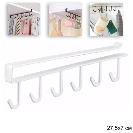 Вешалка подвесная на полку 100/белая V-244 (100)