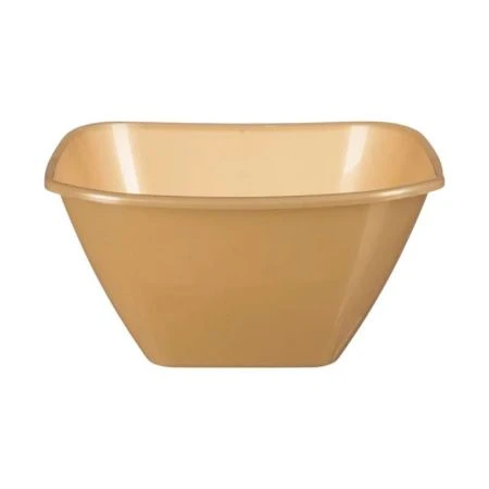 Салатник 2л пластик Sunrise квадратный золотой (20) LX1102238-01 ВЫВОД