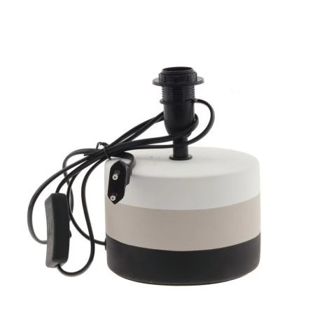 Лампа настольная с абажуром керамика бело-черная 16*29см Е14 (48)