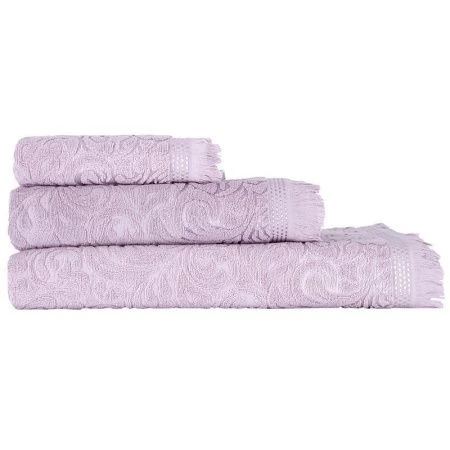 Полотенце 70*140 махровое Karna ESRA грязно-розовый 500г