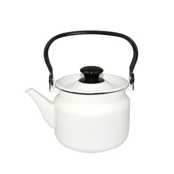 Чайник 2л эмаль белый цилиндрический 42704-102-У (4)