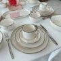 Столовый набор фарфор на 6 персон  DINA жемчуг (A19/A31)(А172)(А163)(Б147)(Б435)