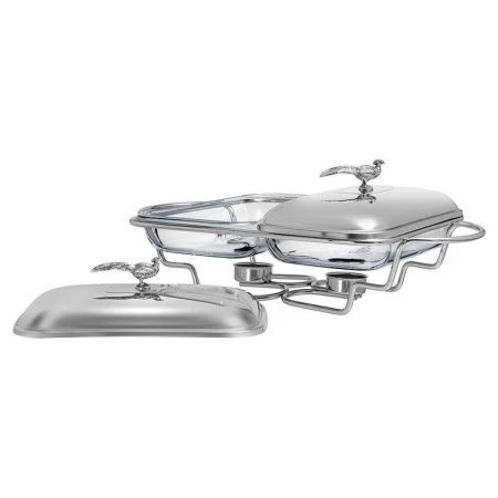 Мармит двойной 1,6/1,6л нерж.сталь/стекло ОХОТА (4)