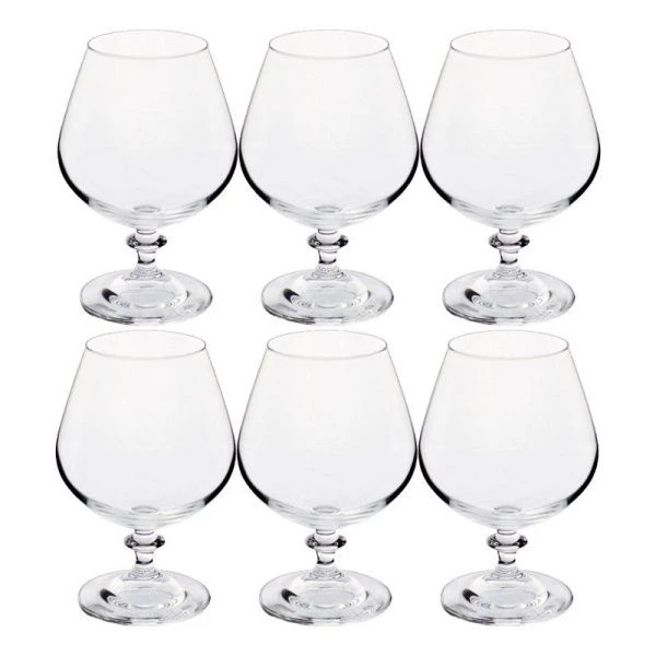 Бокалы для коньяка набор 6шт 400мл стекло АНЖЕЛА (8)