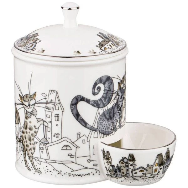 Банка для соли фарфор КОТИКИ