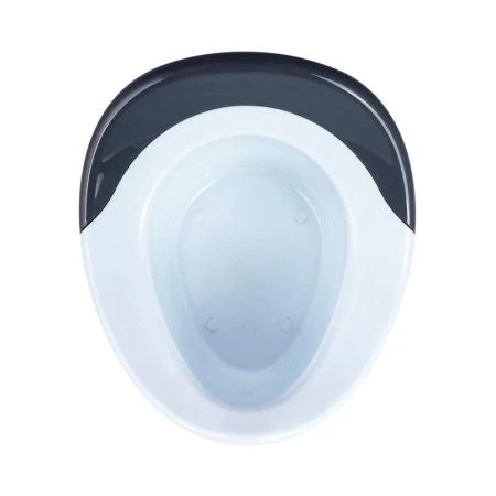 Горшок детский 310*280*210мм пластик со вставкой бело-серый (12)