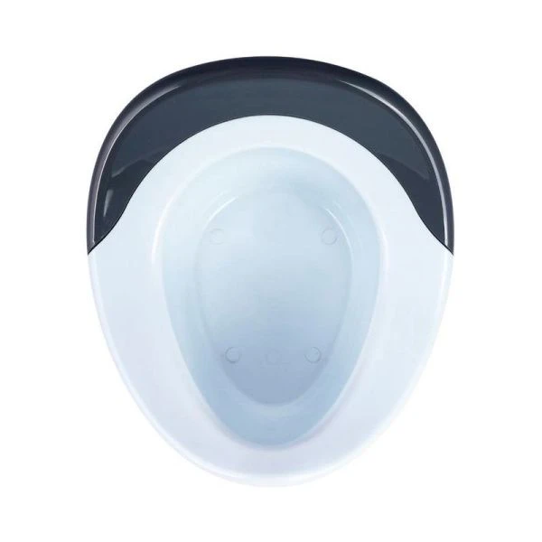 Горшок детский 310*280*210мм пластик со вставкой бело-серый (12)