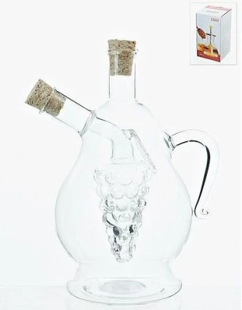 яяяБутылка для масла, уксуса 420мл (13*9,5*17см) (стекло) (подар.уп.)