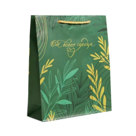 Пакет бумажный 21*25*8см Present with love (1/400) Пакет бумажный 21*25*8см Present with love (1/400)