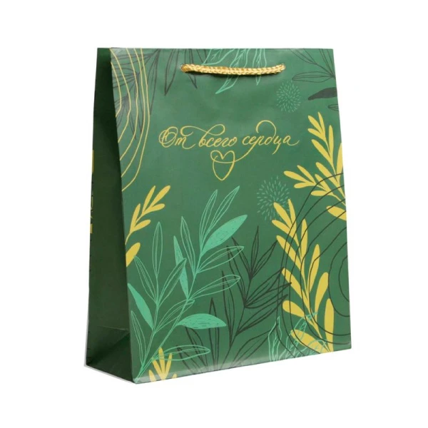 Пакет бумажный 21*25*8см Present with love (1/400)