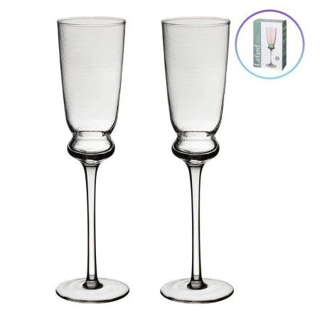 Бокалы для шампанского набор 2шт 210мл стекло Twist & Shine (15)