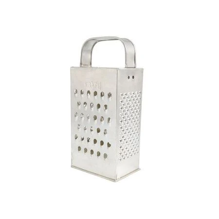 Терка 4 гранная 8,5*6,2*18,2см белая жесть эконом К01.000.10 (48)