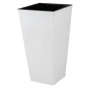 Горшок для цветов 19,4л 250*250*470мм пластик London Cube белоснежный жасмин c дренажной вставкой
