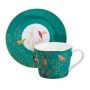 Чайный набор 2пр фарфор Golden Birds на 1 персону 220мл (18)