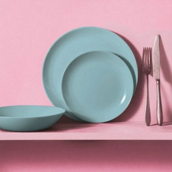 Тарелка глубокая 780мл 20см стеклокерамика ДИВАЛИ ПАРАДАЙС БЛЮ суповая V5829 (24)