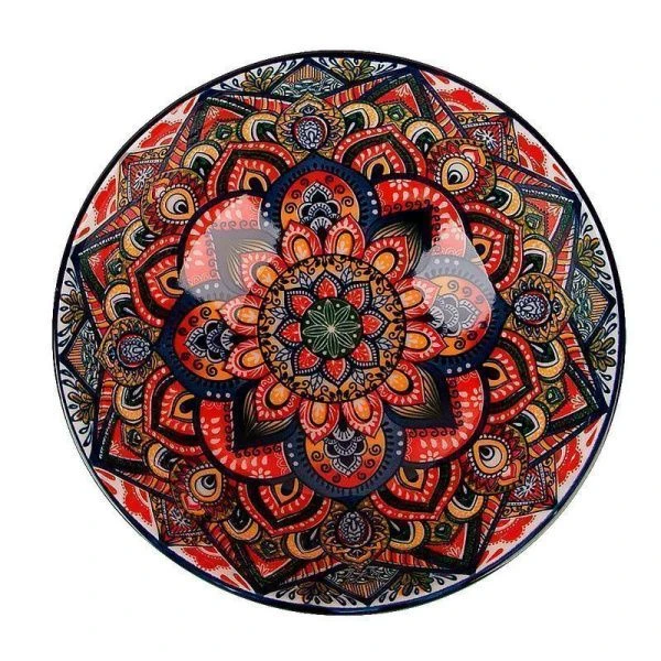 Салатник 800мл 16см фарфор ARABESQUE синий (48)