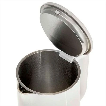 Чайник электрический 1,8л нерж.сталь/пластик DELTA LUX DE-1011 двойной корпус 2200Вт белый (8)