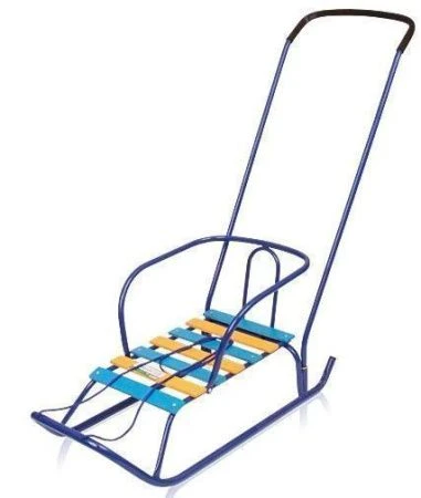 Санки ВЕТЕРОК (круглые полозья, одно положение ручки) В2 (2)