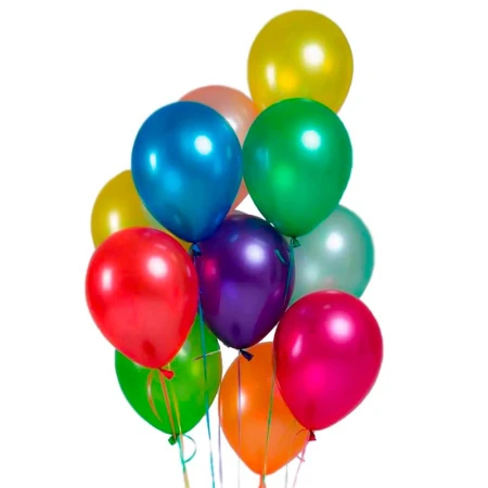 Шар воздушный латекс (набор 5шт) металл микс 12"