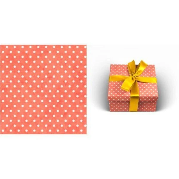 Бумага упаковочная 70*100см Коралл