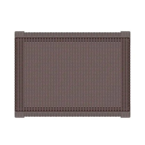 Стол пластик Ротанг-плюс 76,5*57*42см венге (1) ВЫВОД