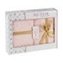 Набор полотенец махровые 2пр 50*90/70*140см METEOR LOWE розовый подар.уп. 480гр