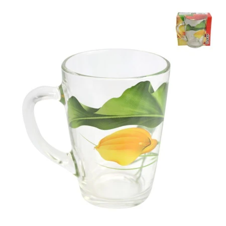 Кружка 300мл стекло КАЛЛЫ (20)