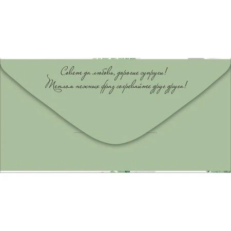 Конверт для денег 16,8*8,4см С Днем свадьбы! (10)
