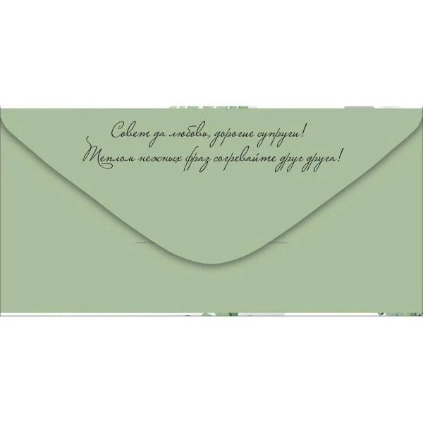 Конверт для денег 16,8*8,4см С Днем свадьбы! (10)