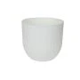 Горшок цветочный 4л 19*19см пластик АЛЬФА с вкладкой белый (8)
