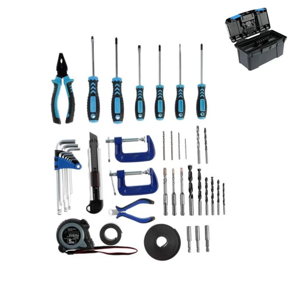 Набор инструментов металл 64пр в ящике универсальный TUNDRA (50) Набор инструментов металл 64пр в ящике универсальный TUNDRA (50)