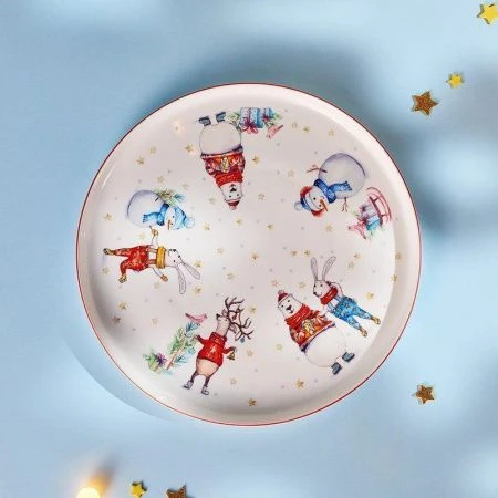 Тарелка мелкая 26см фарфор Winter Story обеденная (24)