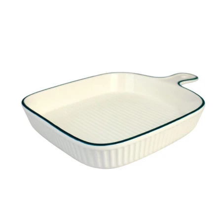 Форма для запекания фарфор 27*18*4см прямоугольная с ручкой белый KP002-10,5/JC-14544 (32)