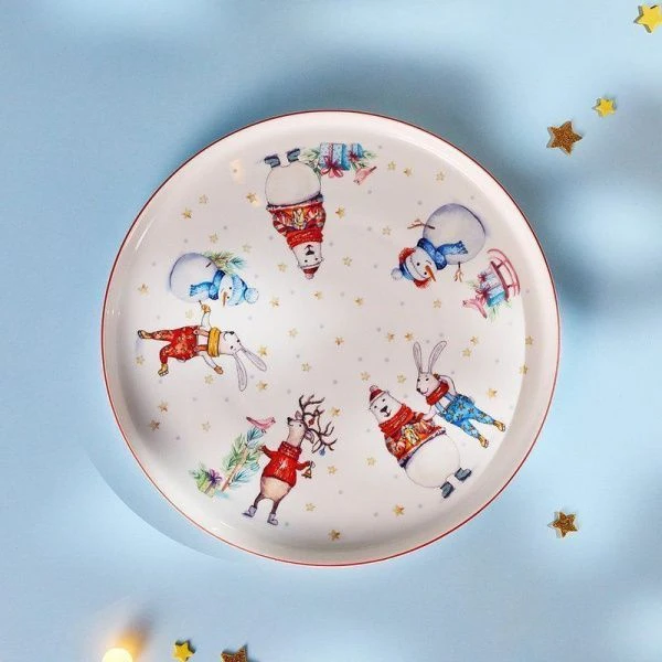 Тарелка мелкая 26см фарфор Winter Story обеденная (24)