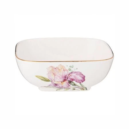 Салатник 15*5,5см фарфор ИРИС квадрат (48)