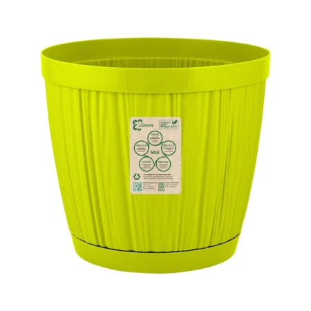 Горшок для цветов 9,6л 27cм пластик BARCELONA салатовый (12)