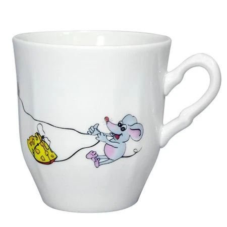 Кружка детская 220мл фарфор КОШКИ-МЫШКИ (24)