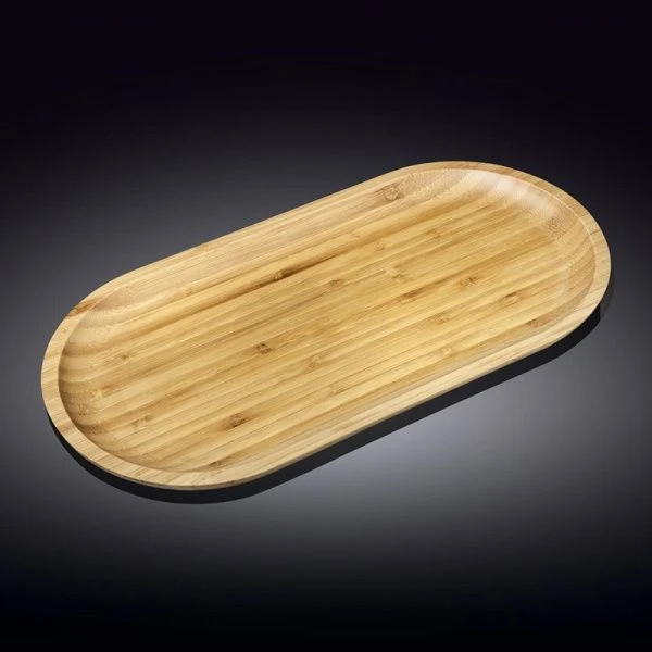 Блюдо 40,5*20,5см бамбук овальное WL-771061/A (3/36)