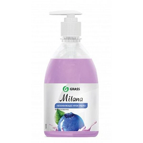 Крем-мыло жидкое 500мл MILANA Черника в йогурте (15)