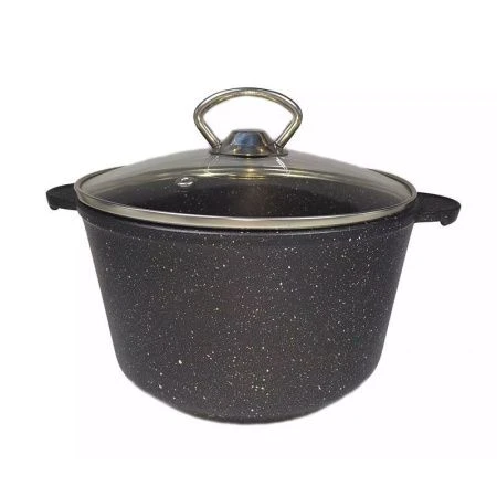 Кастрюля 5л алюминий АП ГРАНИТ МЕЧТА со стекл.крышкой Dariis СБВР-500 (3/4)